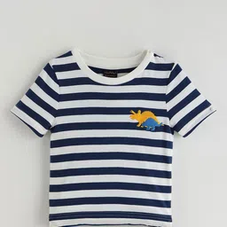 One Friday Boys Striped Applique T-shirt-image-53
