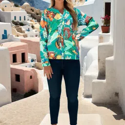Bucciato Private Limited Floral Print Satin Top-12