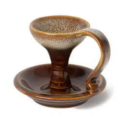 BODHI HOUSE Brown & Beige Printed Ceramic Incense Burner-image-29