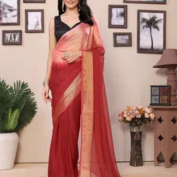 Rhey Ombre Pure Chiffon Saree-53