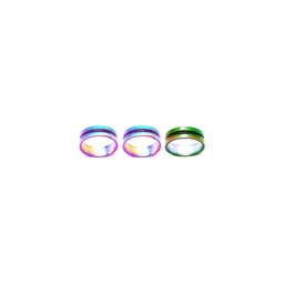 Dynamic Retail Global Set of 3 Rings for Men & Women, Multicolor-Multicolor Alloy Ring ()-0