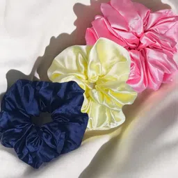 OOMPH Women Set of 3 Embellished Ponytail Holders-5