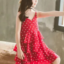 BAESD Polka Dot Fit & Flare Dress-40