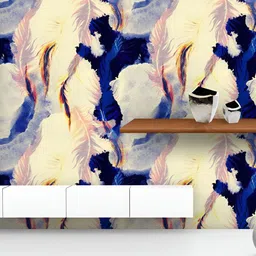 ArtzFolio Printed UV-Resistant Anti-Bacterial Flying Bird Feathers Imprints Peel & Stick Wallpaper-image-31