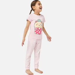 Juniors by Babyshop Girls Printed T-shirt with Pyjamas-picture-54