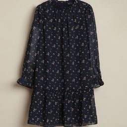 Allen Solly Junior Girls Floral Printed Cotton Drop-Waist Dress-picture-36