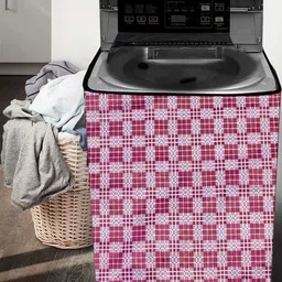 The Furnishing Tree Pink PVC Washing Machine Cover-image-76