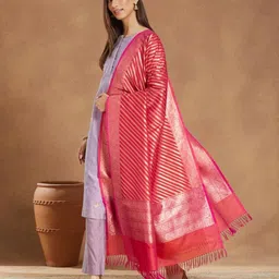 Fabindia Striped Dupatta With Zari-picture-13