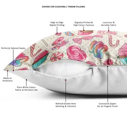 ArtzFolio Multicoloured Set of 2 Square Cushion Covers image 3