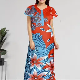 AAKARSHANA CREATION Women Printed Cotton Nightdress-image-39