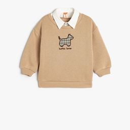 Koton Girls Long Sleeves Round Neck Sweatshirt-picture-48