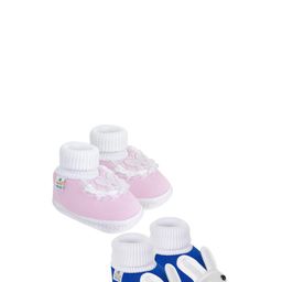 NESKA MODA Pink Cotton Booties-image-79