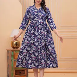 Step Queen Women Printed Viscose Rayon Kurtas-picture-24
