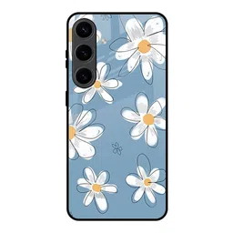 QRIOH Floral Printed Samsung Galaxy S24 5G Glass Back Case Mobile Accessories-picture-42