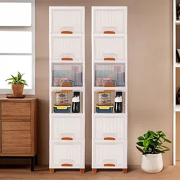 Kuber Industries Transparent 12 Pieces Cabinet Storage Organisers-48