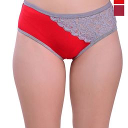 Valles365 by S.C. Pack Of 3Lace Mid-Rise Hipster Briefs-picture-28