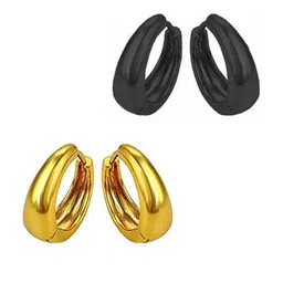 shobhram Set Of 2 Contemporary Hoop Earrings-picture-16