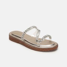 Marc Loire Women Embellished Open Toe Flats-image-49