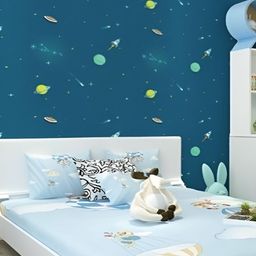 INDIAN ROYALS Sky Design Printed Self-Adhesive & Durable Wall Sticker-image-40
