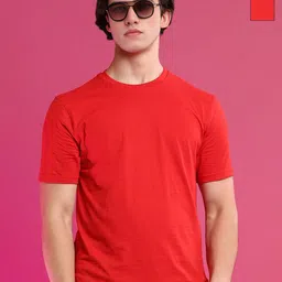 Moda Rapido Men Pack of 2 Solid Round Neck Cotton T-shirts-image-52