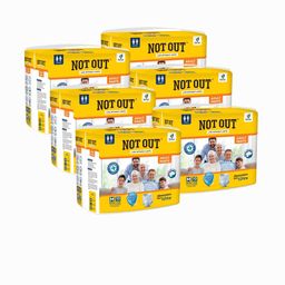 Not Out Set Of 6 3D Core Technology Adult Diapers - 10 Pieces Each - M-40