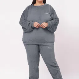 KLOTTHE Women Wool Blend Night suit-image-9