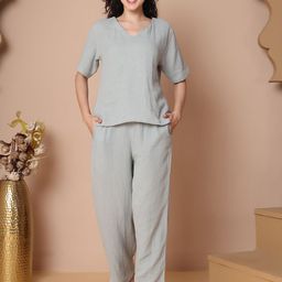 TAG 7 Women Pure Cotton Printed Night suit-picture-46