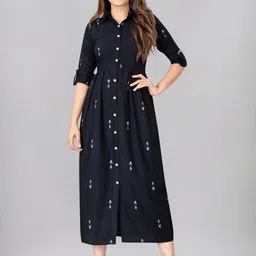 Moda Rapido Women Geometric Printed Thread Work Kurta-image-33