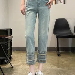 StyleCast Women Slim Fit High-Rise Cotton Printed Jeans-picture-14