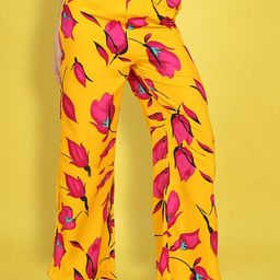 Cutiekins Girls Floral Printed Knitted Palazzos-image-55
