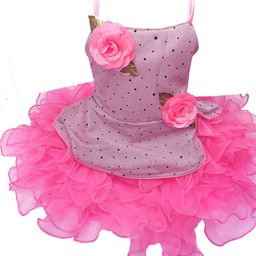 VILLATA FASHION Kids Girls Pink Semi Sheer Dress-image-26