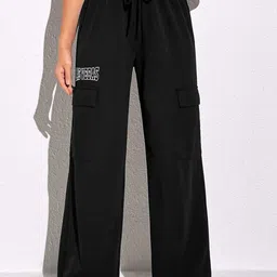 Stylecast X Slyck Women Comfort Loose Fit High-Rise Wrinkle Free Pleated Cargo-image-48