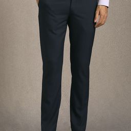 Louis Philippe Men Textured Slim Fit Formal Trousers-picture-14