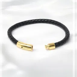 APUNKA D FASHION Unisex Black Bracelet-52