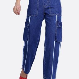 FCK-3 Women Brooklyn High-Rise Clean Look Cargo Styles Stretchable Jeans-image-95