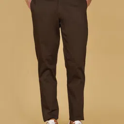 V-Mart Men Solid Mid-Rise Chinos Regular Fit Trousers-image-70