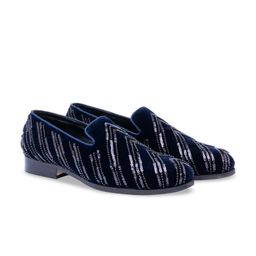 The Alternate Men Embroidery Sequence Loafers-image-33