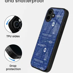macmerise Abstract Printed iPhone 16 Plus Bumper Case Mobile Accessories image 3