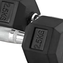 HackerX 2-Pcs Steel Dumbbells - 2.5 kg Each image 1