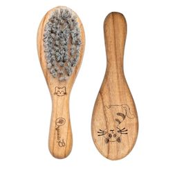Organic B Toddler Cradle Cap Wooden Hair Brush-image-4