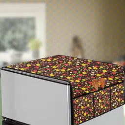 The Furnishing Tree Multi-Coloured Printed Refrigerator Cover-81