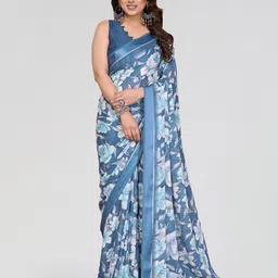 Panzora Ethnic Motifs Poly Georgette Saree-picture-13