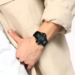 Hala Men Solid Round Tang Regular Digital Watch image 2