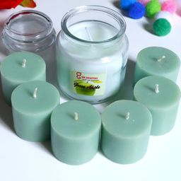 Aura Green 6 pieces Tea Light Candle-image-97