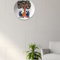 THE QUIRKY HOME White & Green Printed Ceramic Wall Plates-image-44