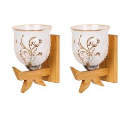 SOMIL Gold Glass Cylinder Printed Wall Lamps-image-57