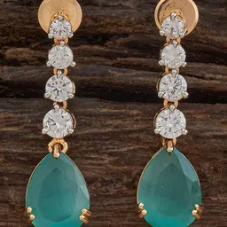 Kushal's Fashion Jewellery Rhodium-Plated Zircon Stone Embellished Bridal Finger Ring-image-21
