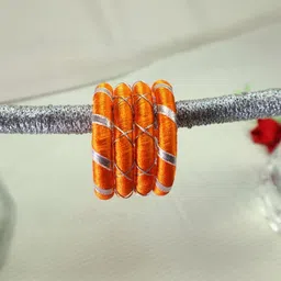 Kamule Orange Plastic Bangle-57