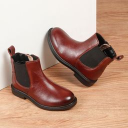 Teakwood Leathers Kids Leather Chelsea Boots-image-83