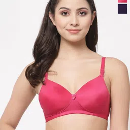 College Girl Pack Of 2 Full Coverage Lightly Padded T-shirt Bra-image-96